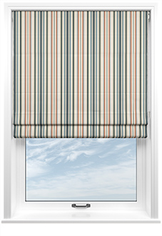 The British Stripe Co. Elizabeth, Polzeath No.1 - Roman Blind